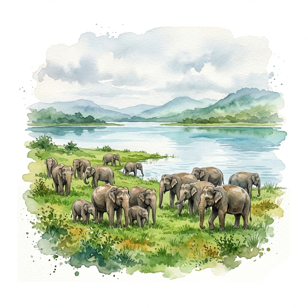 Minneriya Wild Elephant Safari