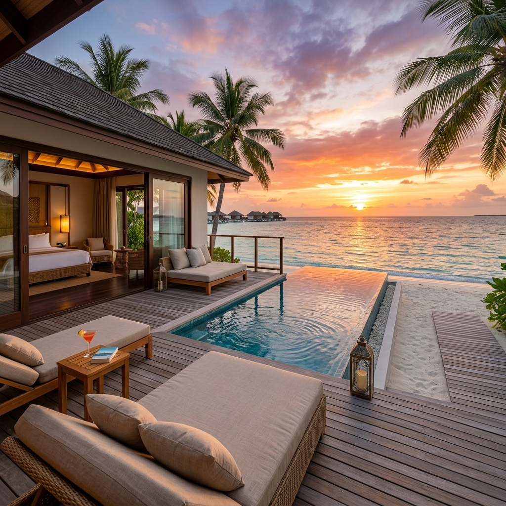 Beachfront suite interior