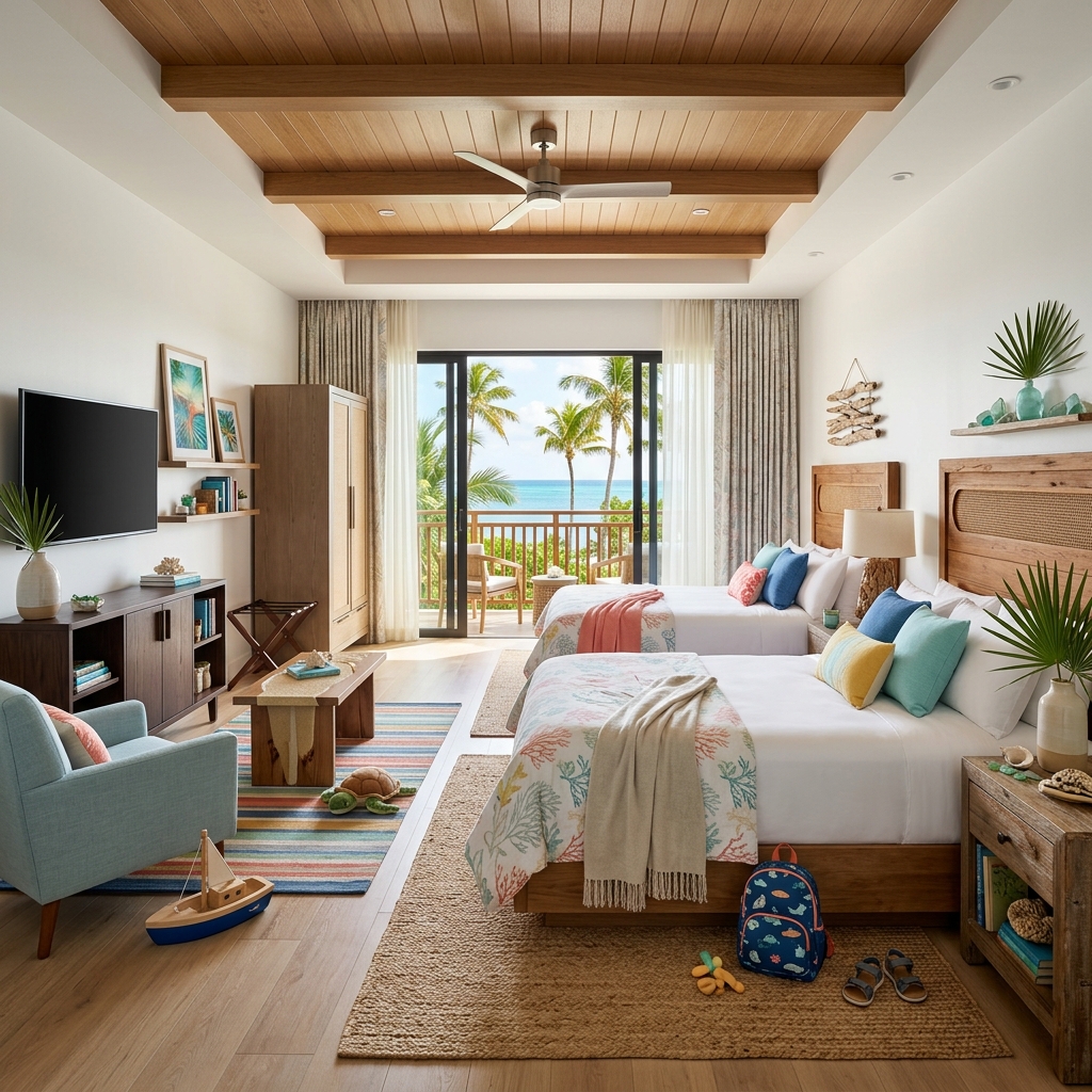 Deluxe Family Room with Sea View